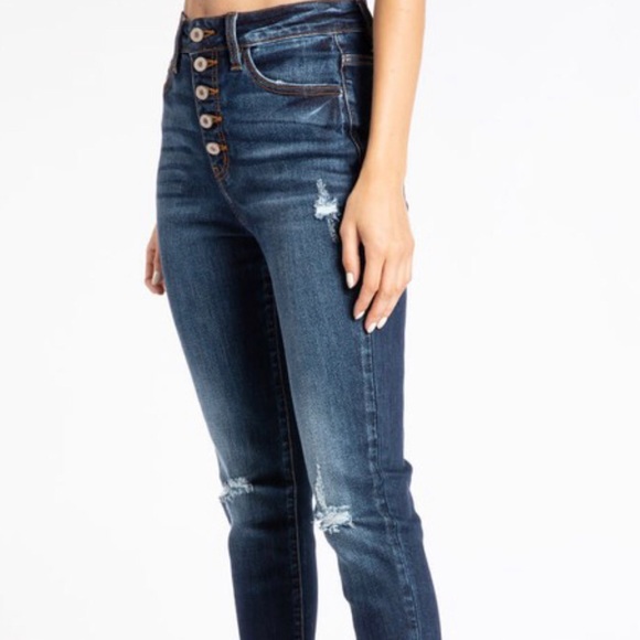 Classy & Sassy High Rise Classic Skinny Jeans - Picture 4 of 8